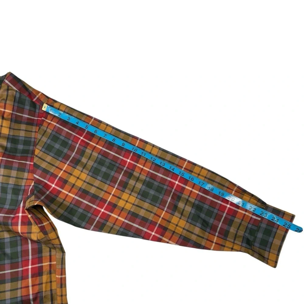 Brooks‎ Brothers XL Multicolor Plaid Button Down Shirt Non-Iron Preppy Classic